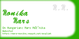 monika mars business card